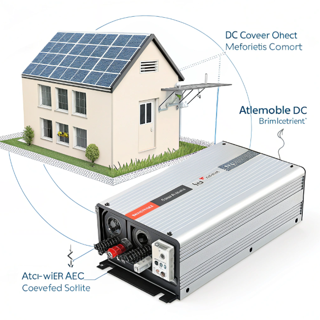 Solar inverters in a modern production facility