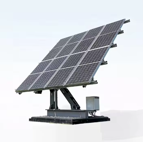 Mobile tracker mounted on a rugged terrain